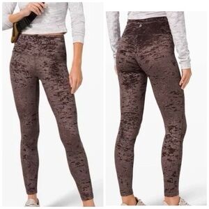 Lululemon Size 2 French Press Velvet Wunder Lounge High Waisted Legging
